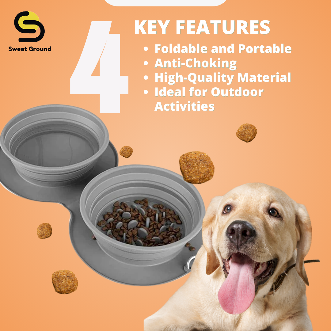 "Paw tableware" anti-chocking pet bowl