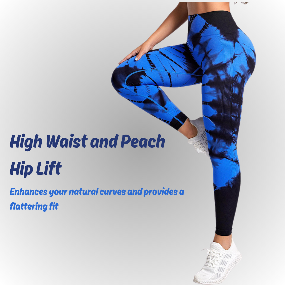 "PetFit" Tie-Dye High Waist Pants