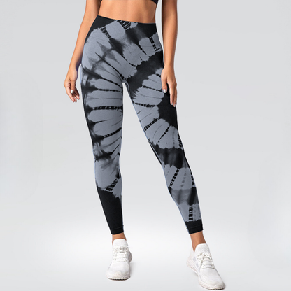 "PetFit" Tie-Dye High Waist Pants