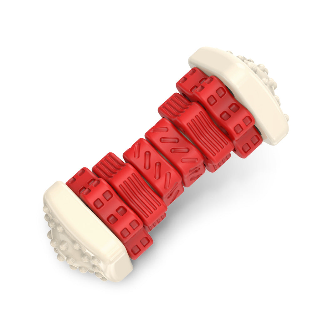 "Pet-Toy" Chew Dumbbell Treat Dispenser