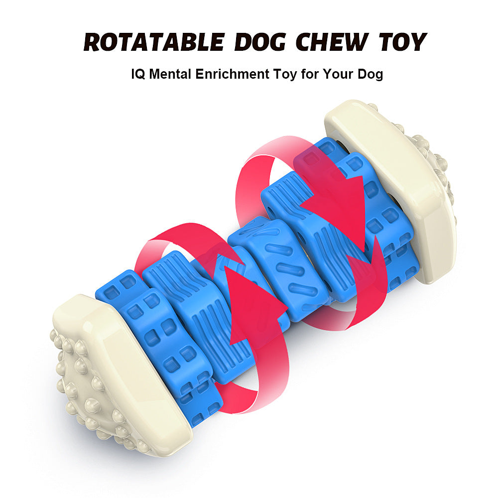 "Pet-Toy" Chew Dumbbell Treat Dispenser