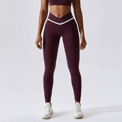 "PetFit" Contrast Color Butt Lift Yoga Pants