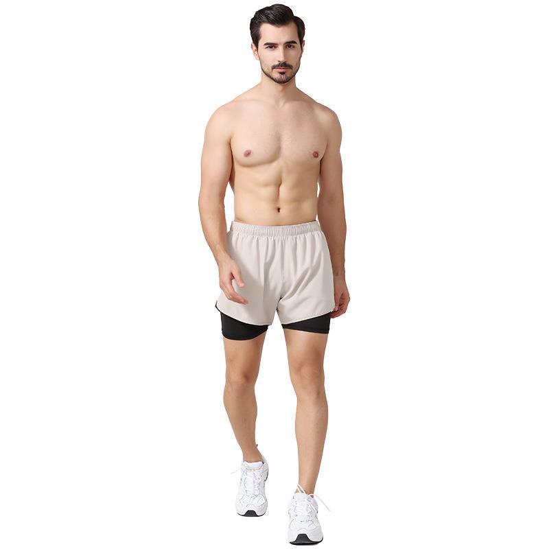 Men's Training Shorts with back zip-pocket "Workout with your pet"