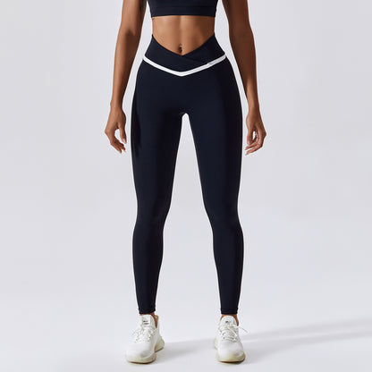 "PetFit" Contrast Color Butt Lift Yoga Pants