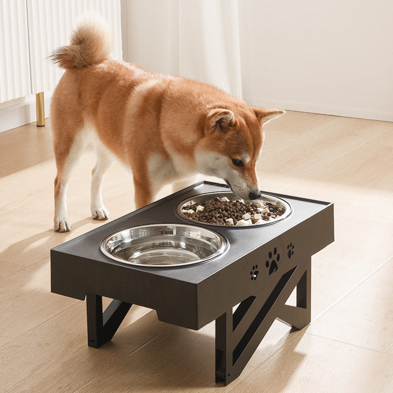 Adjustable Elevated Pet Feeding Bowl "Grow-With-Me"