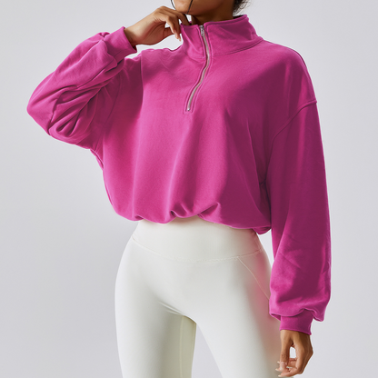 "PetActive" High Collar Sweatshirt