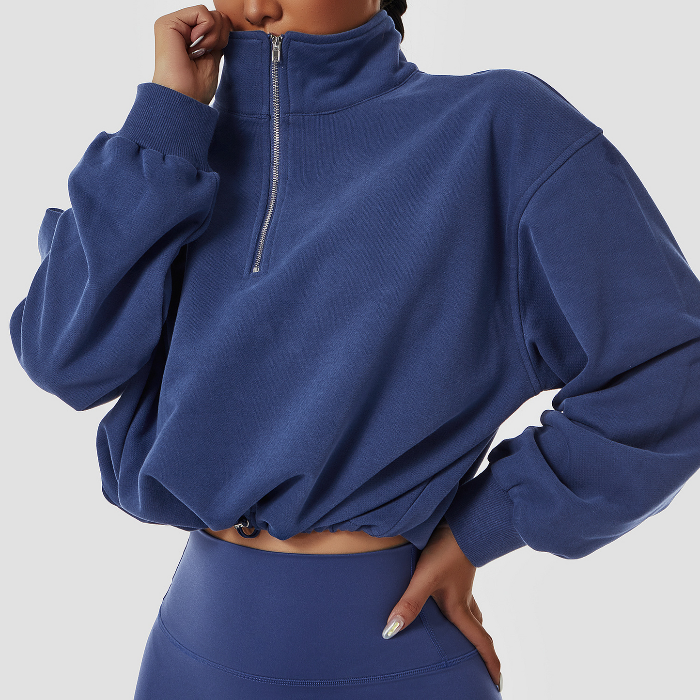 "PetActive" High Collar Sweatshirt